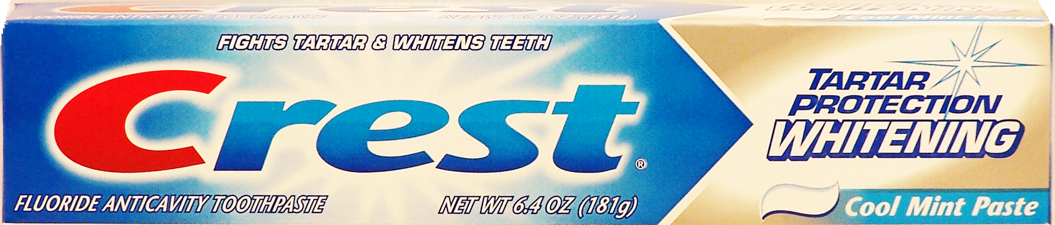 Crest&nbsp;Whitening&nbsp;fluoride anticavity toothpaste, cool mint paste, tartar protection whitening Full-Size Picture